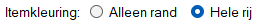 Itemkleuring
