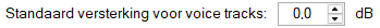 Standaard versterking
