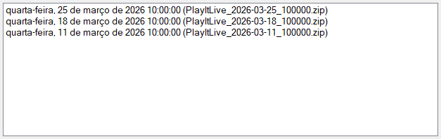 Backups recentes