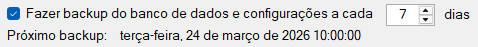 Backups agendados