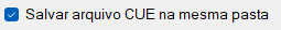 Salvar arquivo CUE