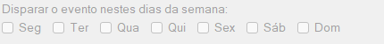 Dias adicionais (semanal)