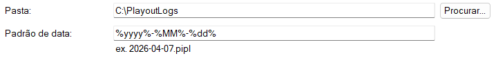 Arquivo com data