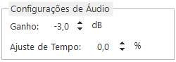 Configurações de Áudio