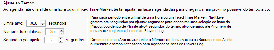Ajuste ao Tempo