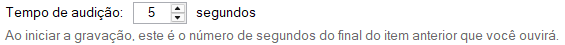 Tempo de audição