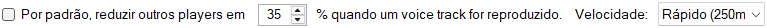 Reduzir outros players