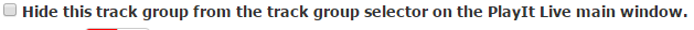 3. Hide track group