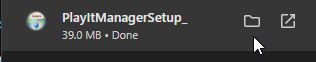 Downloaded installer