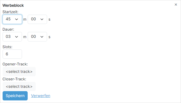 Werbeblock-Einstellungen