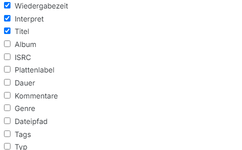Feld-Checkliste