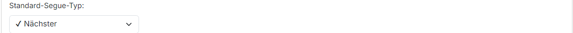 Standard-Segue-Typ