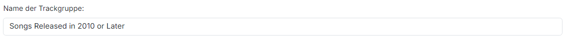 Name der Trackgruppe