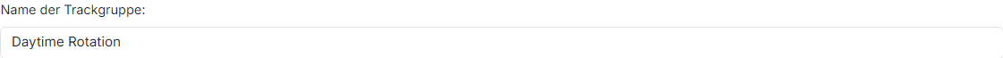 Name der Trackgruppe