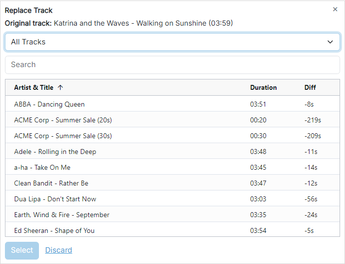 Track picker