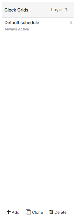 Clock grids list