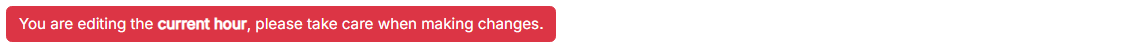 Editing notification