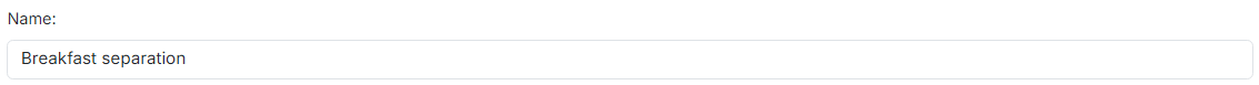 Playout policy name