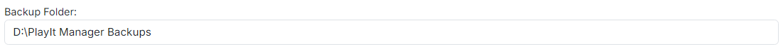 Backup folder