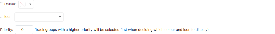 Colour, icon and priority