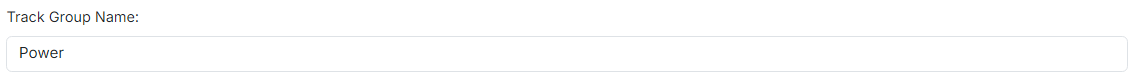 Track Group Name