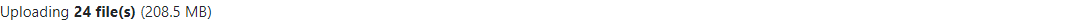 Queue summary (uploading)