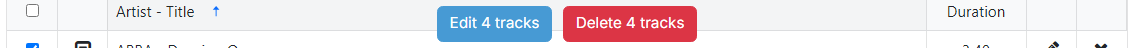 Selection bar