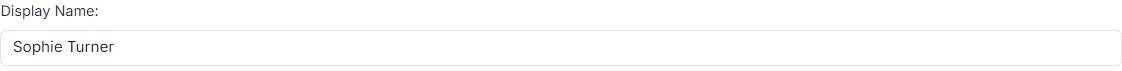 Display Name