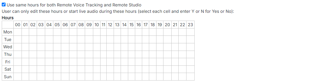 Remote Voice Tracking and Remote Studio Hours