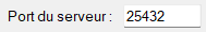 Port du serveur