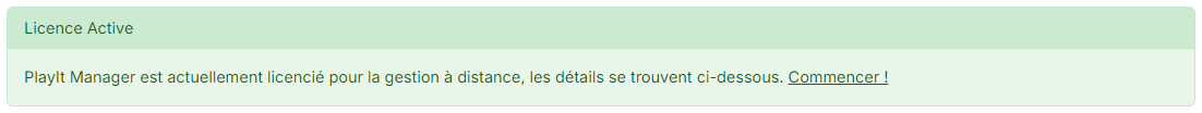 Licence Active
