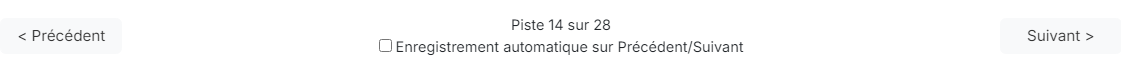 Navigation dans les pistes