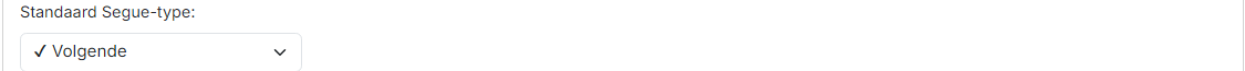 Standaard Segue-type