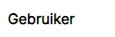 Gebruiker