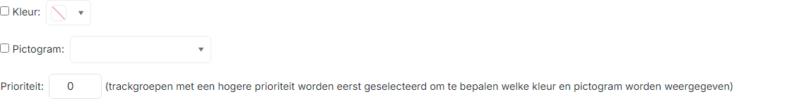 Kleur, pictogram en prioriteit