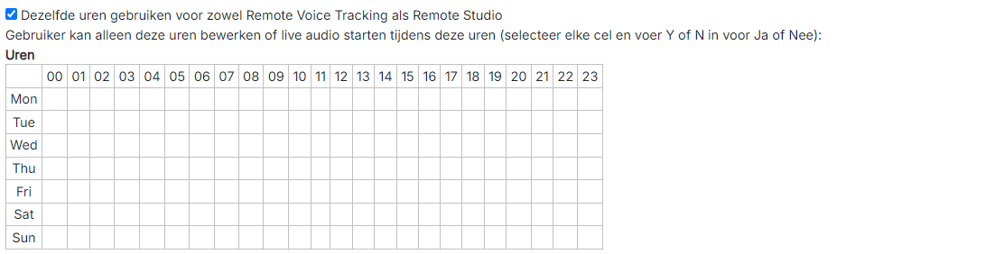 Remote Voice Tracking en Remote Studio Uren