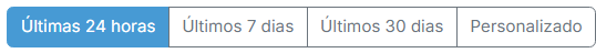 Botões de intervalo de datas