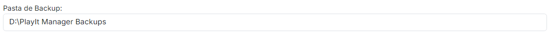 Pasta de backup