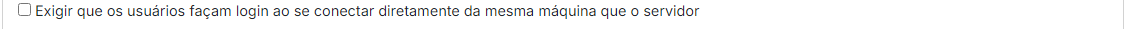 Exigir login localmente