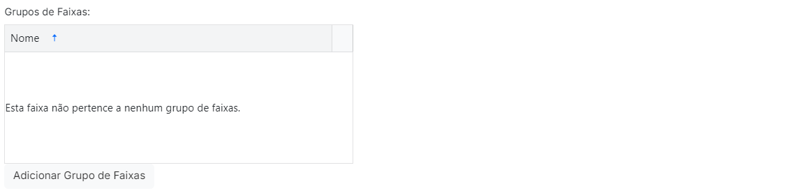 Grupos de Faixas