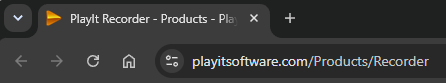 PlayIt Recorder website