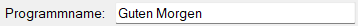 Programmname