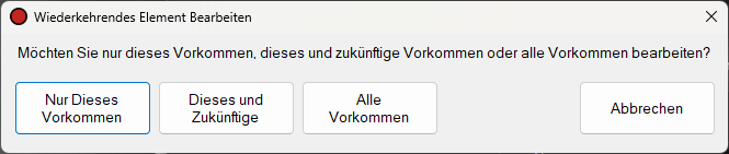 Fenster "Wiederkehrendes Element Bearbeiten"