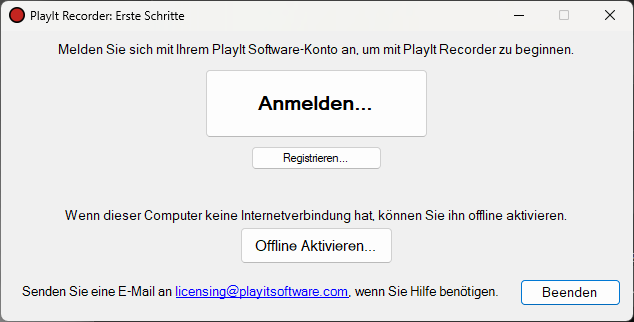 Erste Schritte