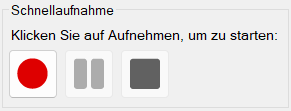 Schnellaufnahme