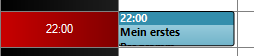 Bereich des Zeitplanelements