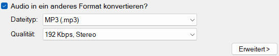Audiokonvertierung