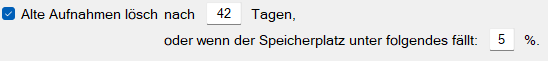 Aufnahmen löschen