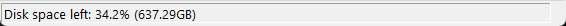 Disk Space Status