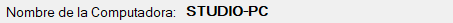 Nombre de la Computadora